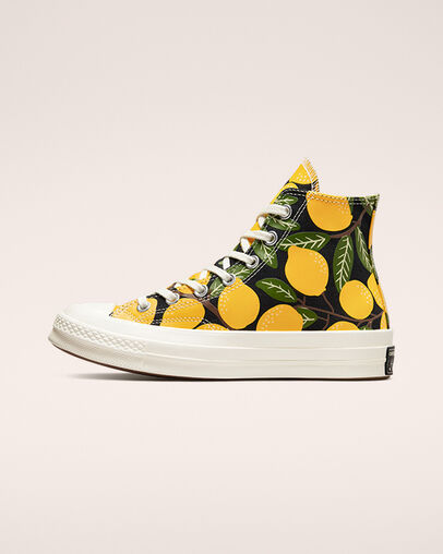 Chuck 70 Lemons Noir/Jaune/Limite foresti&egrave;re, Inner Side View