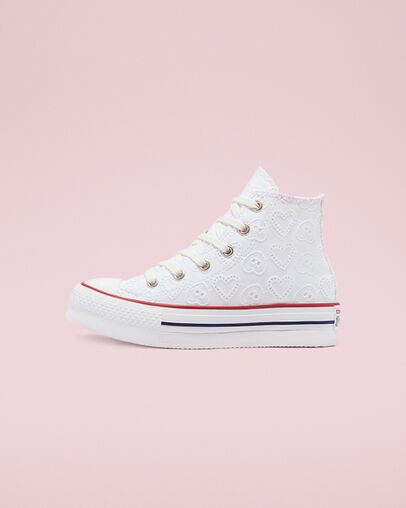 Love Ceremony EVA Platform Chuck Taylor All Star Blanco/Granate/Azul marino medianoche, Inner Side View