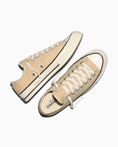 Chuck 70 Vintage Canvas Hay Day Brown/Egret/Black, Angled View