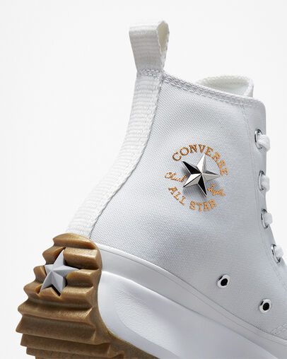 Run Star Hike Platform Metallic Details Blanc/Argent/Gravier, Detail Angle View