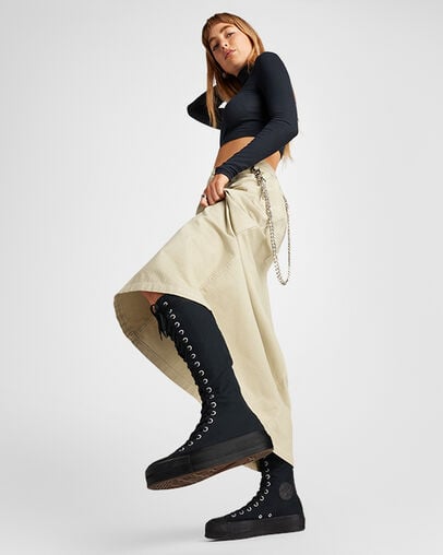 Chuck Taylor All Star Lift XXHi Platform Black/Black/Black, On Foot Shot 1