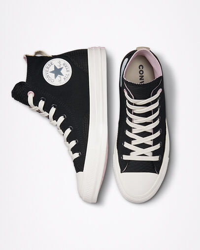 Chuck Taylor All Star Future Utility Black/Almost Black, Top and Side View