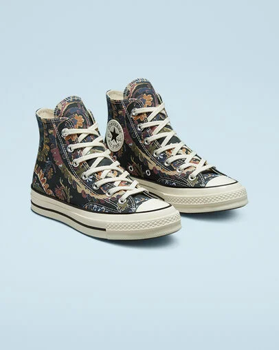 Fall Florals Chuck 70 Burdeos intenso/Negro/Trigo, Angled View
