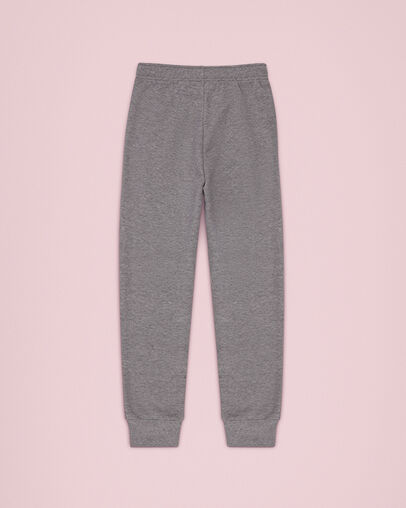Fleece Jogger Grigio melange scuro, Back View