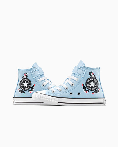 Chuck Taylor All Star Penguin Easy On Blue It/Black/White, Detail Angle View