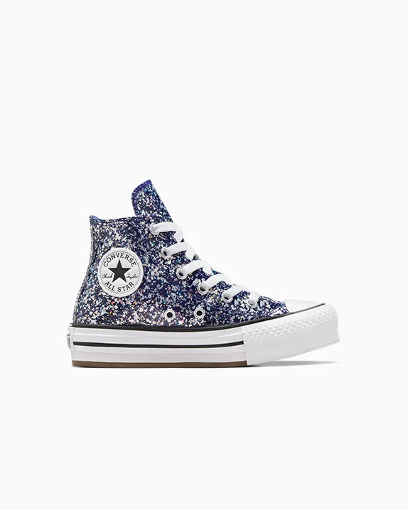 Chuck Taylor All Star EVA Lift Platform Glitter Night Indigo/Wit