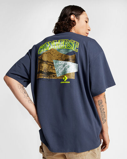 All Star Mountain Remix T-shirt Uncharted Waters Blue, Full Body View