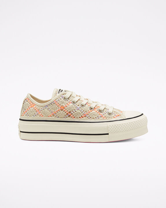 Boho Crochet Platform Chuck Taylor All 