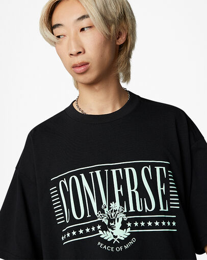 Converse College Graphic T-Shirt Black, Detail View