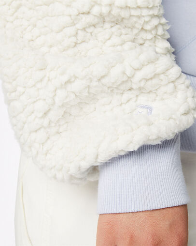 Gewatteerd shirt met ronde hals van sherpa Egret