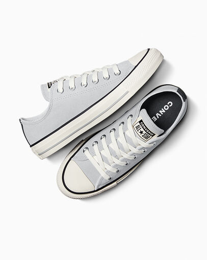 Chuck Taylor All Star Contrast Suede Grey Area/Total Eclipse/Egret, Angled View