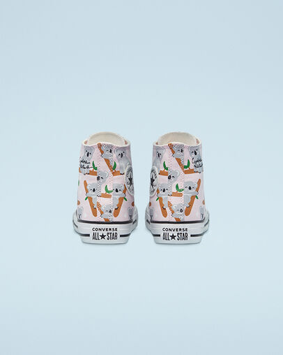 Explore Nature Chuck Taylor All Star Espuma rosa/Multicolor/Blanco, Heel View