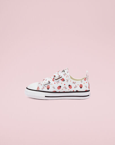 Chuck Taylor All Star Easy-On Flowery Bugs White/Red/Black, Inner Side View