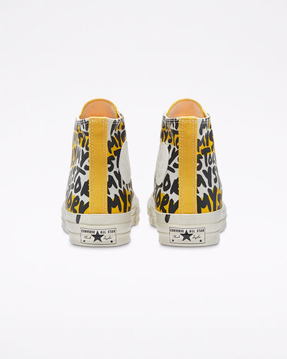 My Story Chuck 70 Garza/Amarillo/Negro, Heel View