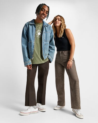 Chuck 70 Vintage Canvas Parchemin/Rouge grenat/Écru, On Foot Shot 1