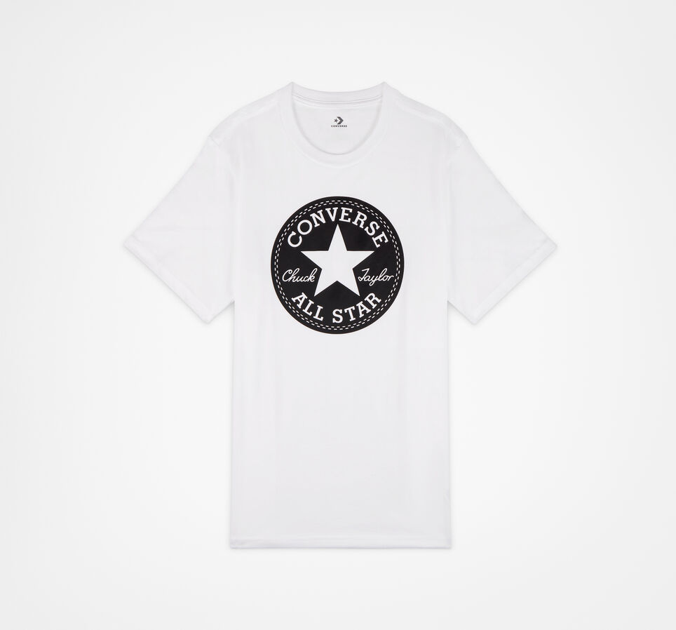 Converse Go-To Chuck Taylor Patch Standard Fit T-Shirt Bianco