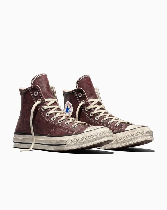 Chuck 70 Burnished Leather Brick Snack/Egret/Blue