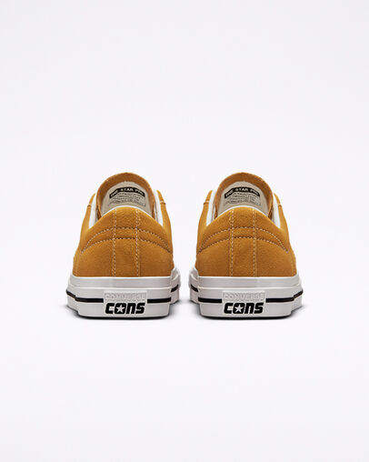 CONS Classic Suede One Star Pro Wheat/Wei&szlig;/Schwarz, Heel View