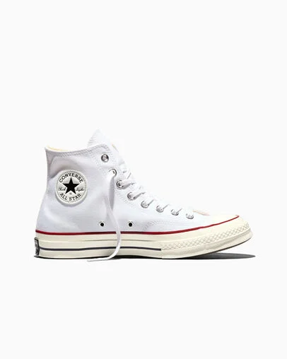 Chuck 70 Canvas White/Garnet/Egret, Outer Side View