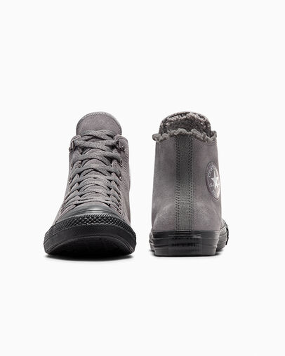 Chuck Taylor All Star Suede Piel de tibur&oacute;n/Piel de tibur&oacute;n/Zona gris, Heel View