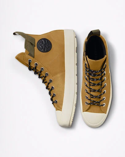 Chuck 70 Explore Waterproof Wheat/Black/String, Top and Side View