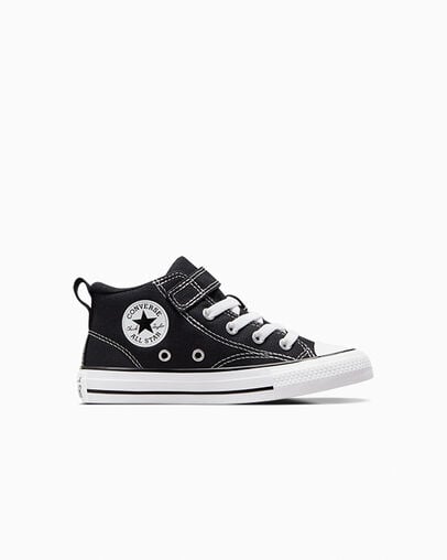 Chuck Taylor All Star Malden Street Canvas Easy-On Black/Black/White, Outer Side View