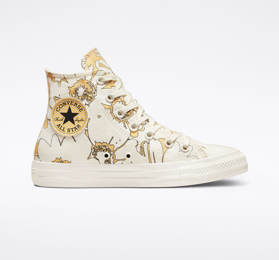 Chuck Taylor All Star Crafted Florals Egret/Cyber Mango/Egret