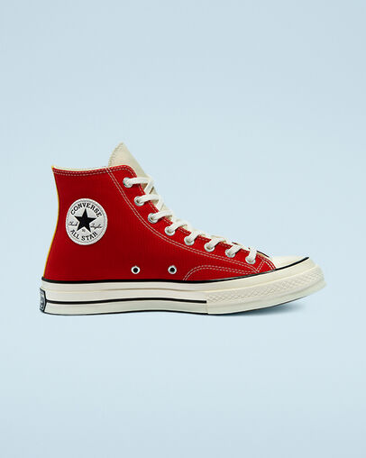 Tri-Panel Chuck 70 Rouge &eacute;quipe/Rouge sportif/Ivoire naturel, Outer Side View