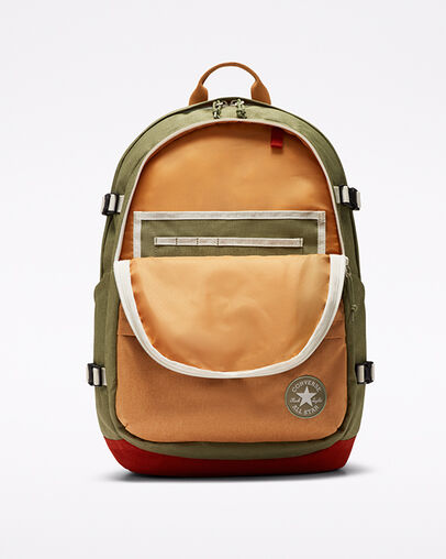 Straight Edge Backpack Street Sage/Soba/Venetian Rust, Detail View