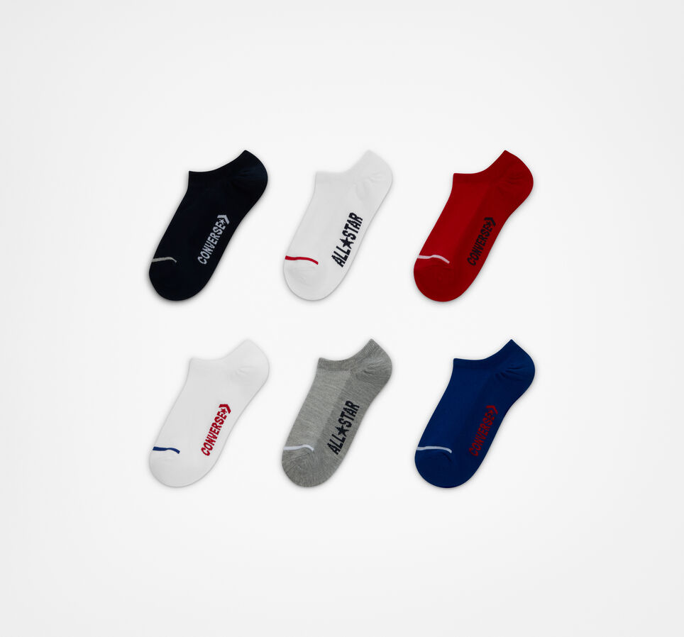 6-Pack Wordmark No-Show Socks
