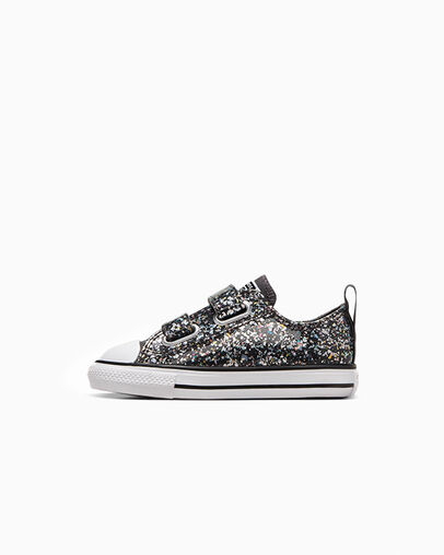 Chuck Taylor All Star Glitter Easy-On Dark Matter/White/Black, Inner Side View