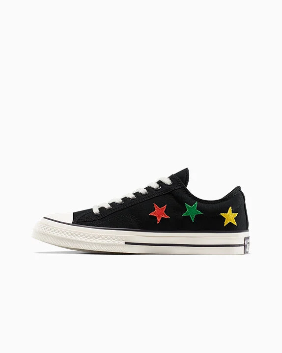Converse x Daily Paper Star Player 76 Black/Fern Green/Cyber Yellow