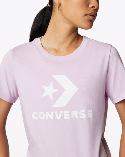 Boosted Star Chevron Tee Pale Amethyst, Detail View