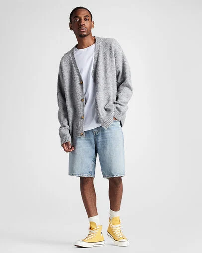 Chuck 70 Canvas Bananas/Egret/Black, On Foot Shot 1