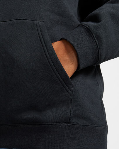 Converse Go-To All Star Patch Standard-Fit Fleece Pullover Hoodie Converse Black, Detail View