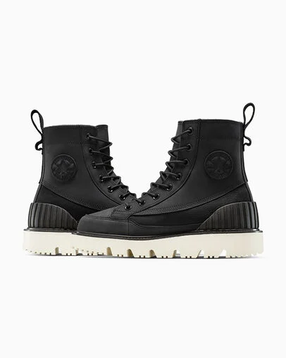 Chuck 70 Rugged Waterproof Boot Black/Black/Egret, Detail Angle View