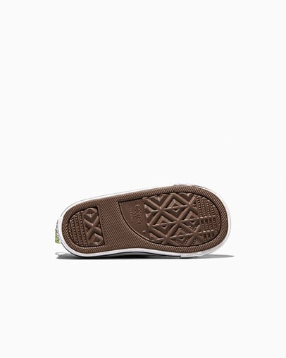 Chuck Taylor All Star Dinos Easy On Black/White/Neon Mantis Green, Outsole View