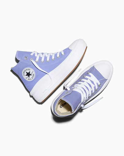 Chuck Taylor All Star Move Platform Very Peri/White/Black, Angled View