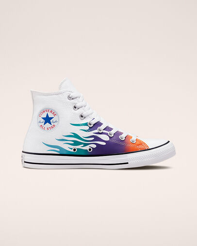 Chuck Taylor All Star Archive Prints White/Baltic Blue/Washed Teal, Outer Side View