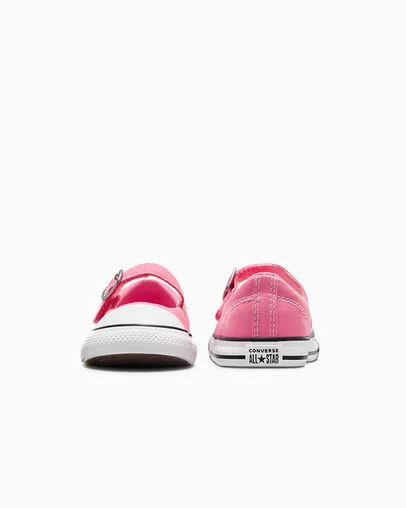 Chuck Taylor All Star Dainty Mary Jane Pink/White/Black, Heel View