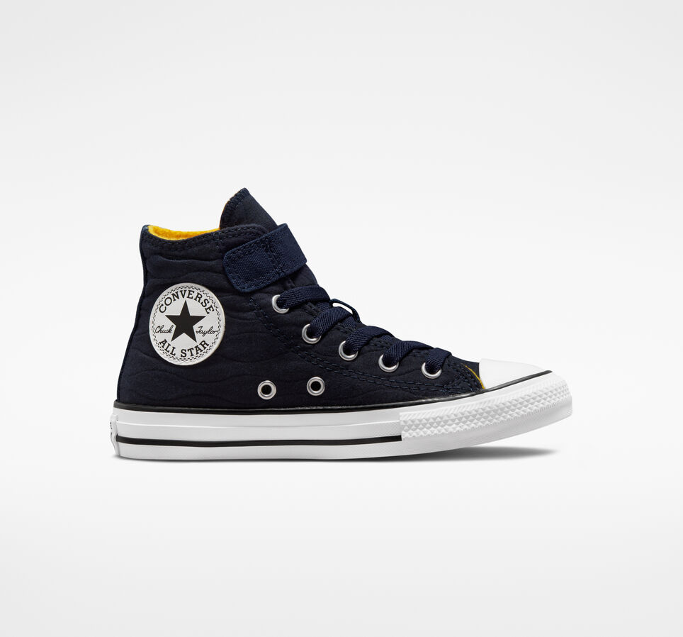 Chuck Taylor All Star Easy-On Quilted Jacquard Obsidian/Yellow/White