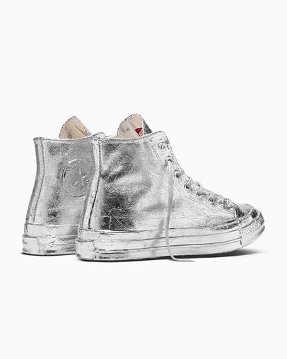 Chuck 70 Limited Edition Silver Foil Silver Foil, Heel View