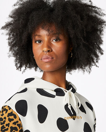 Sudadera con capucha Heritage Animal Print Leopardo multicolor, Detail View