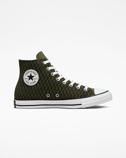 Chuck Taylor All Star Herringbone Converse Utility/Black/White, Outer Side View