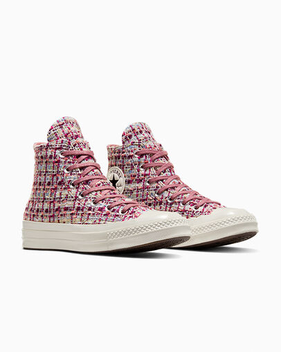 Chuck 70 Tweed Shimmer Abismo orqu&iacute;dea/Baya legendaria, Top and Side View