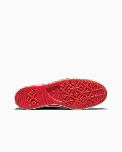 Chuck 70 Nubuck Leather University Red/Green/Egret, Outsole View