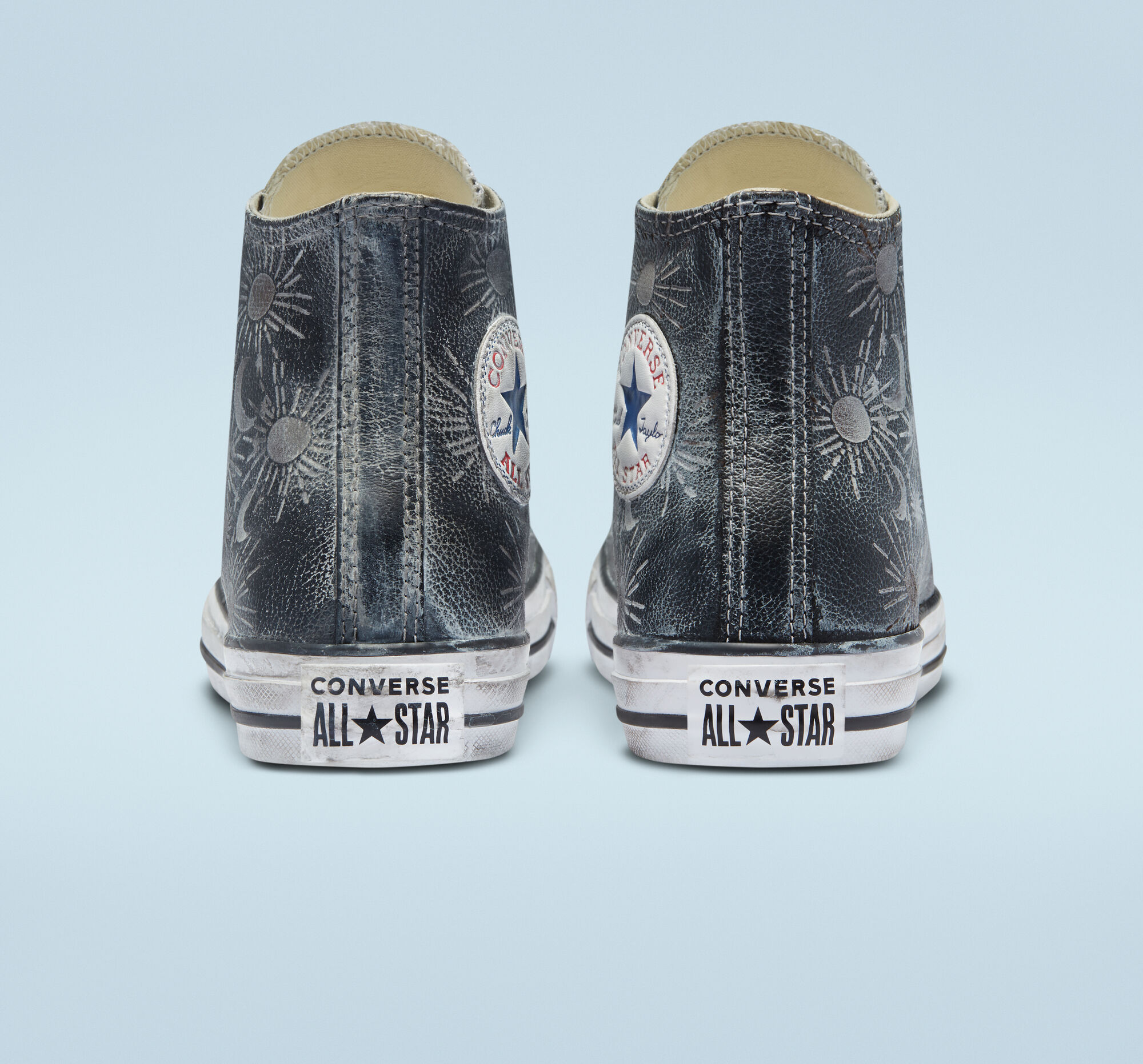 Chuck Taylor All Star Zodiac Leather Unisex HighTop Shoe.