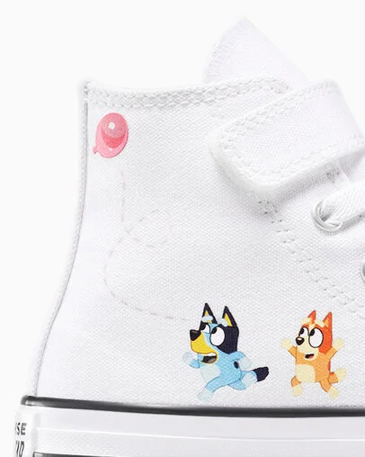 Converse x Bluey Chuck Taylor All Star Easy-On Blue/Multi/White, Detail Angle View