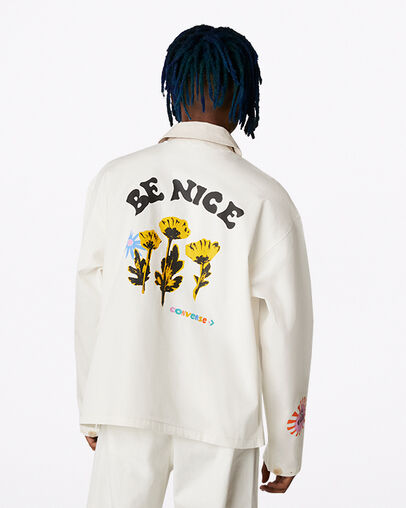 Veste l&eacute;g&egrave;re Much Love &Eacute;cru, Back View