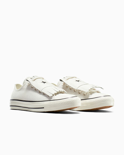 Chuck Taylor All Star Tassels Blanco vintage/Garza/Negro, Top and Side View
